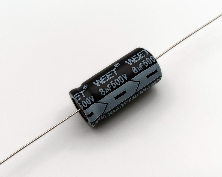 WAA 500VDC 8uF Polarized Alum.Elec.Capacitors