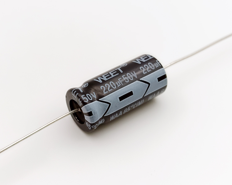 WAA 50VDC 220uF Polarized Alum.Elec.Capacitors