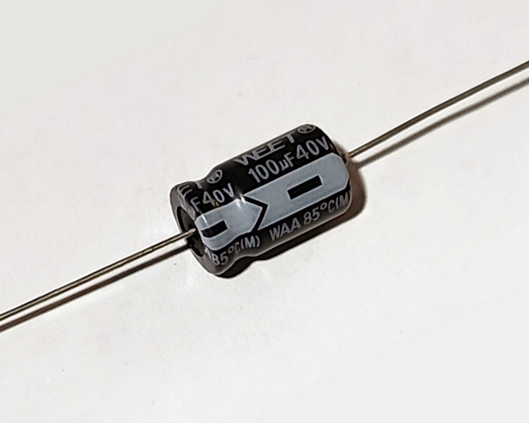 WAA 40VDC 100uF Polarized Alum.Elec.Capacitors