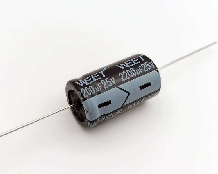 WAA 25VDC 2200uF Polarized Alum.Elec.Capacitors