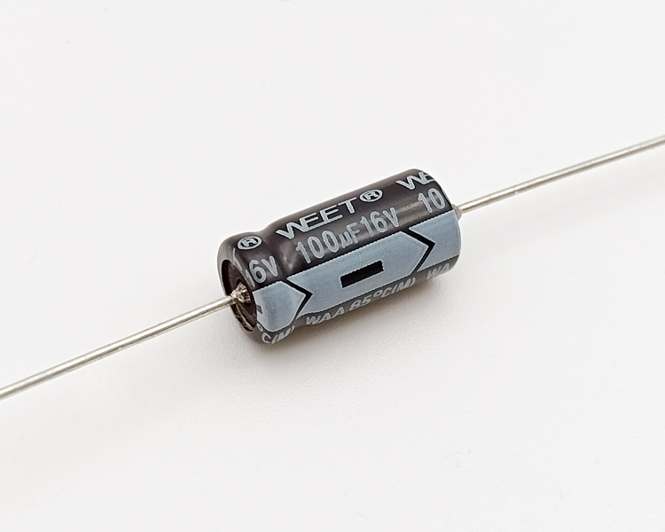 WAA 16VDC 100uF Polarized Alum.Elec.Capacitors