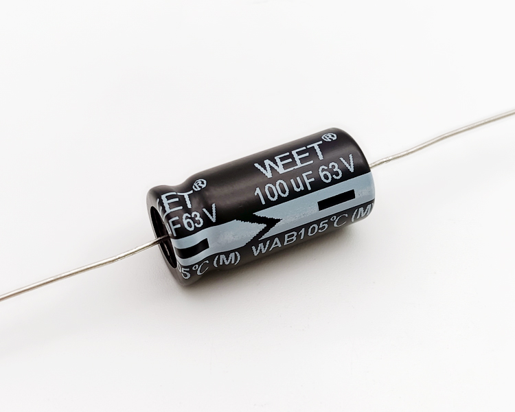 WAB 63VDC 100uF Polarized Alum.Elec.Capacitors