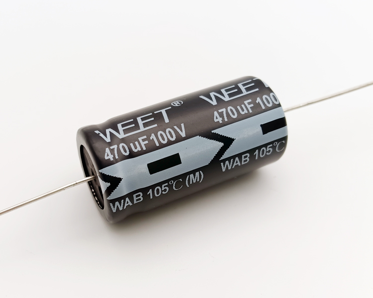 WAB 100VDC 470uF Polarized Alum.Elec.Capacitors