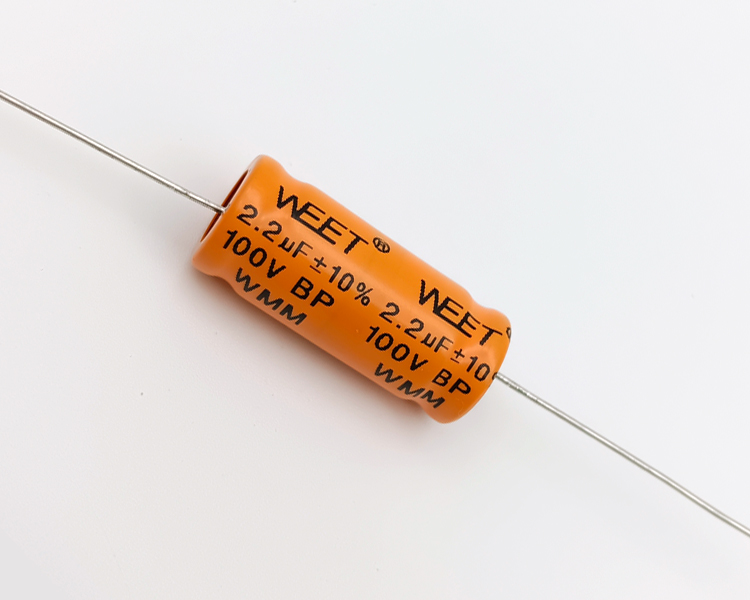 WMM 2.2uF 100V BP Alum.Elec.Cap.